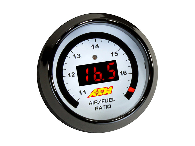 AEM Digital Wideband UEGO Air Fuel Ratio Gauge - High Performance O2 Sensor for Cars, Trucks & Racing - Real-Time AFR Monitoring for Tuning & Diagnostics