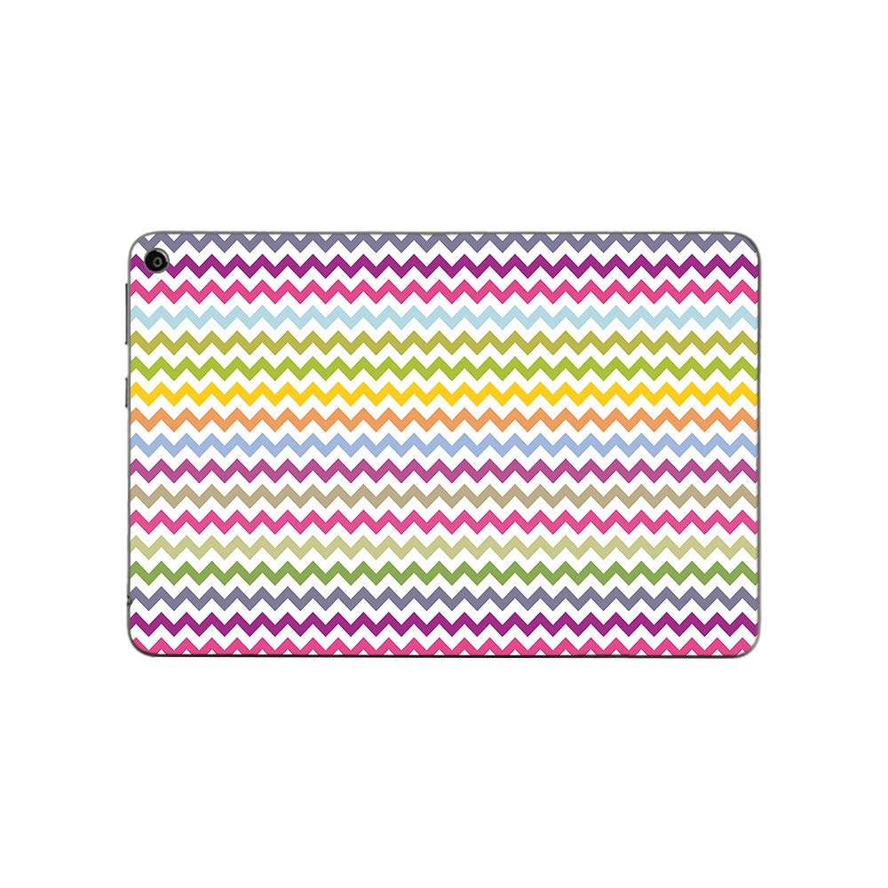 MightySkins Vinyl Decal Wrap Cover for Amazon Fire HD 8 (2020) - Rainbow Chevron Design | Protective & Durable Skin | Easy to Apply & Remove | Made in USA | Perfect for Kids, Travel & Home Use
