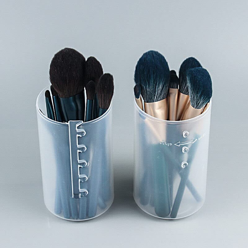 AKADO Retractable Makeup Brush Holder Organizer - Travel Case for Vanity & Makeup Artist Brushes Storage (Empty) - Perfect for Home, Salon & On-the-Go Beauty Essentials