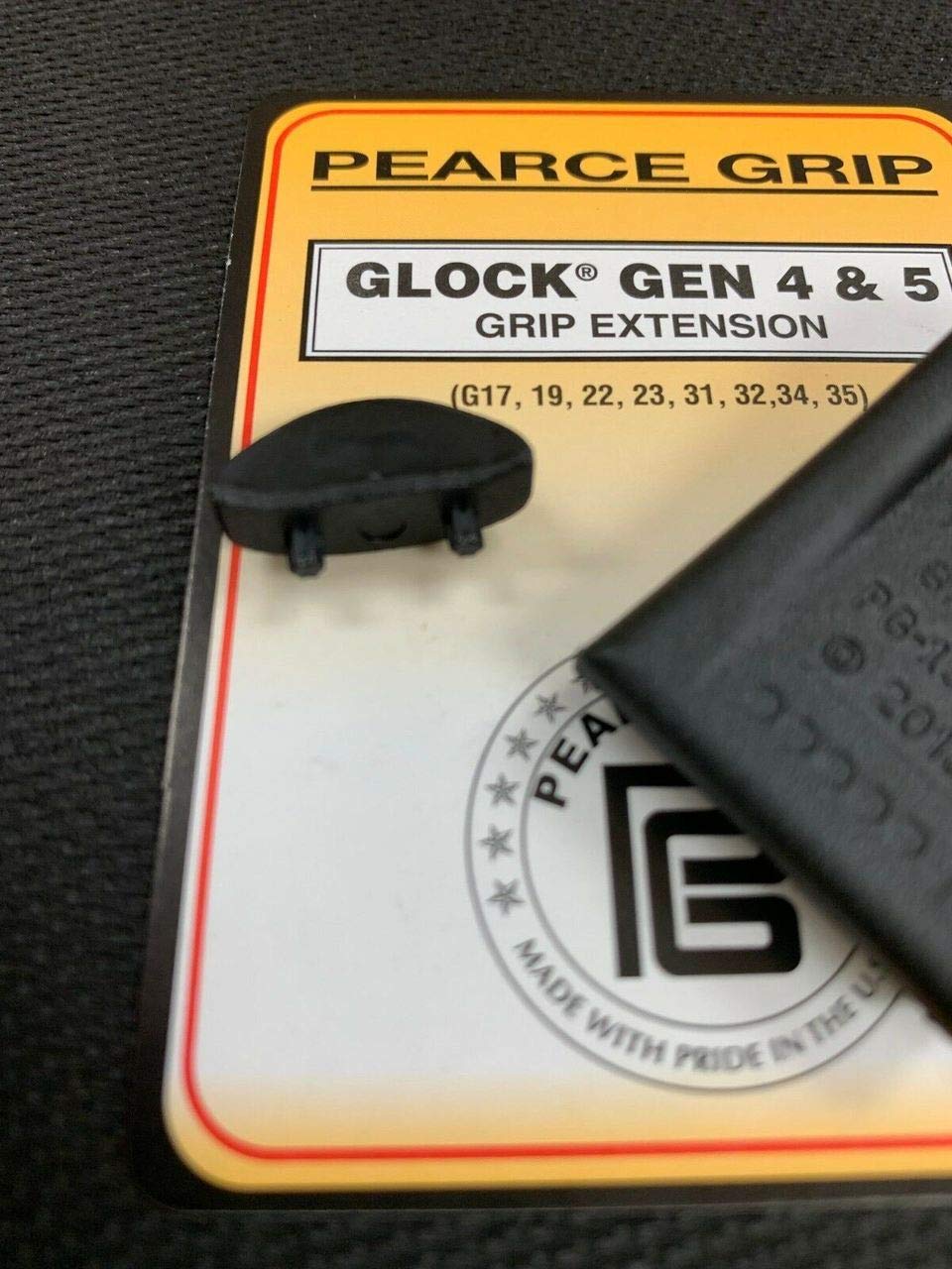 Pearce Grip Extension for Glock Gen 4 & 5 Mid/Full Size Models - Enhanced Comfort & Control for Tactical Shooting & Concealed Carry