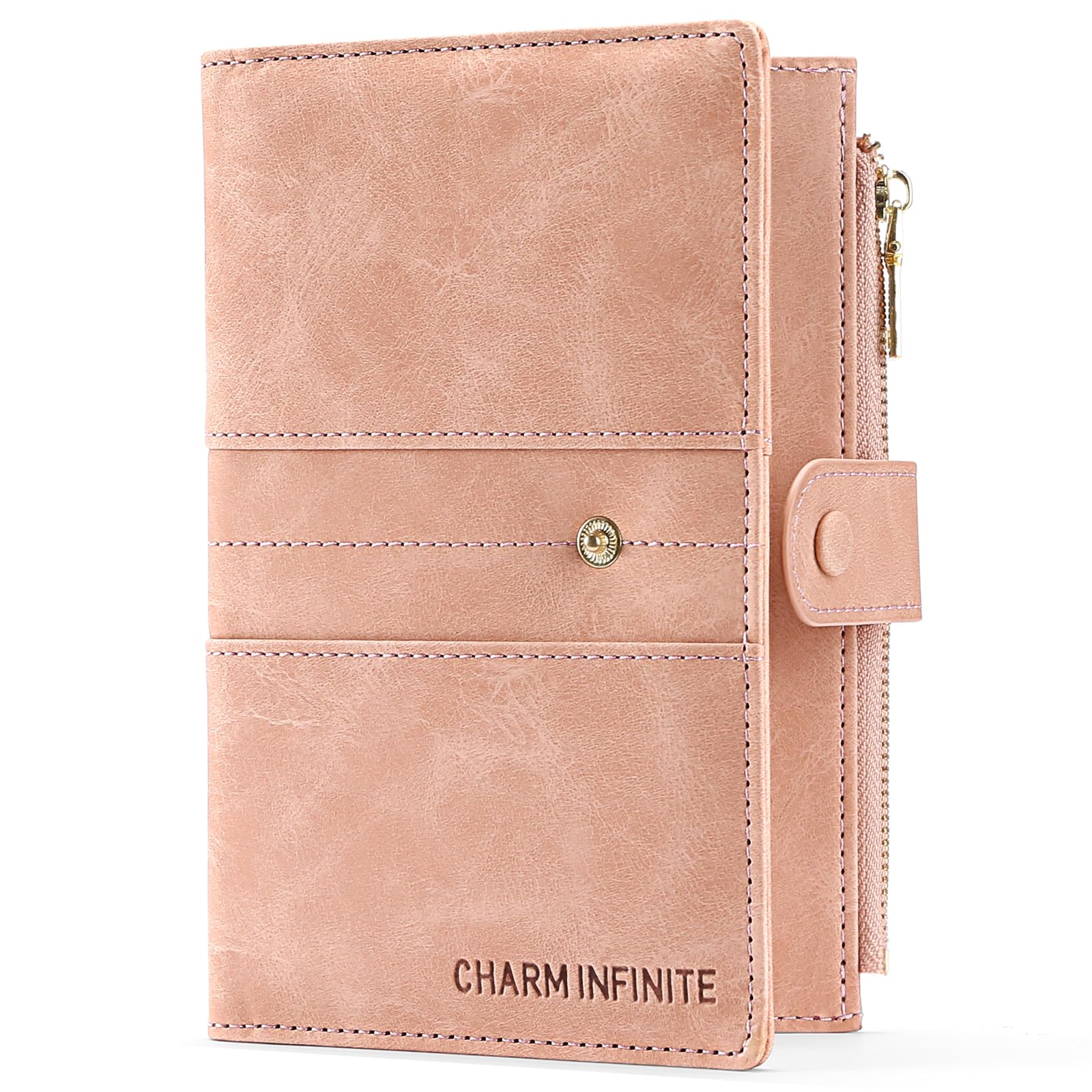 RFID Blocking Leather Passport Holder Wallet with Card Slots & Pen - Travel Essentials for Women & Men | Perfect for Airports, Vacations & Business Trips