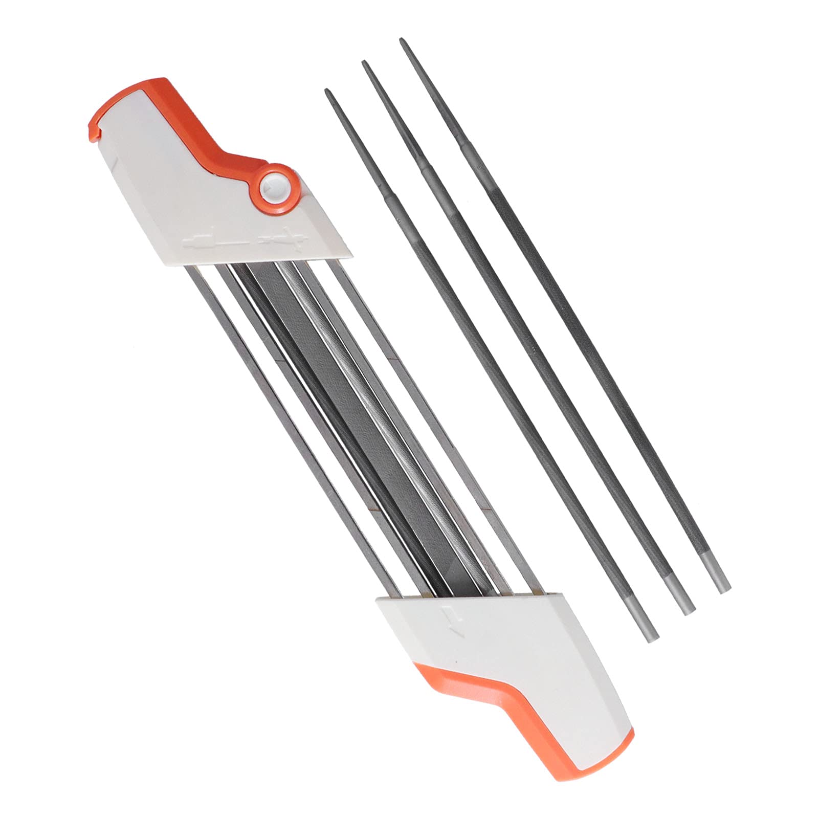 Professional Chainsaw Sharpener Kit - Universal Tool Steel File for Sharpening Chainsaw Blades - Ideal for Woodworking, Garden Equipment & Mechanical Maintenance