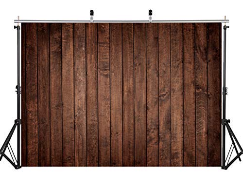 AIIKES 7x5FT Brown Wood Photography Backdrop - Natural Wooden Floor Background for Newborn Photos, Birthday Parties, Studio Shoots & Home Decor - Perfect for Indoor/Outdoor Events, Social Media Content & Professional Photography