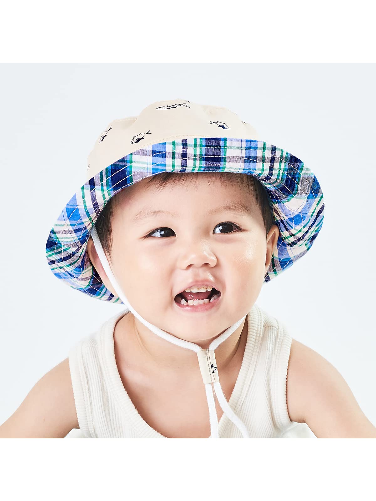 UPF 50+ Baby Sun Hat with Wide Brim - Toddler Bucket Hat for Boys & Girls - Summer Beach & Outdoor Play Sun Protection - Perfect for Park, Pool, and Vacation