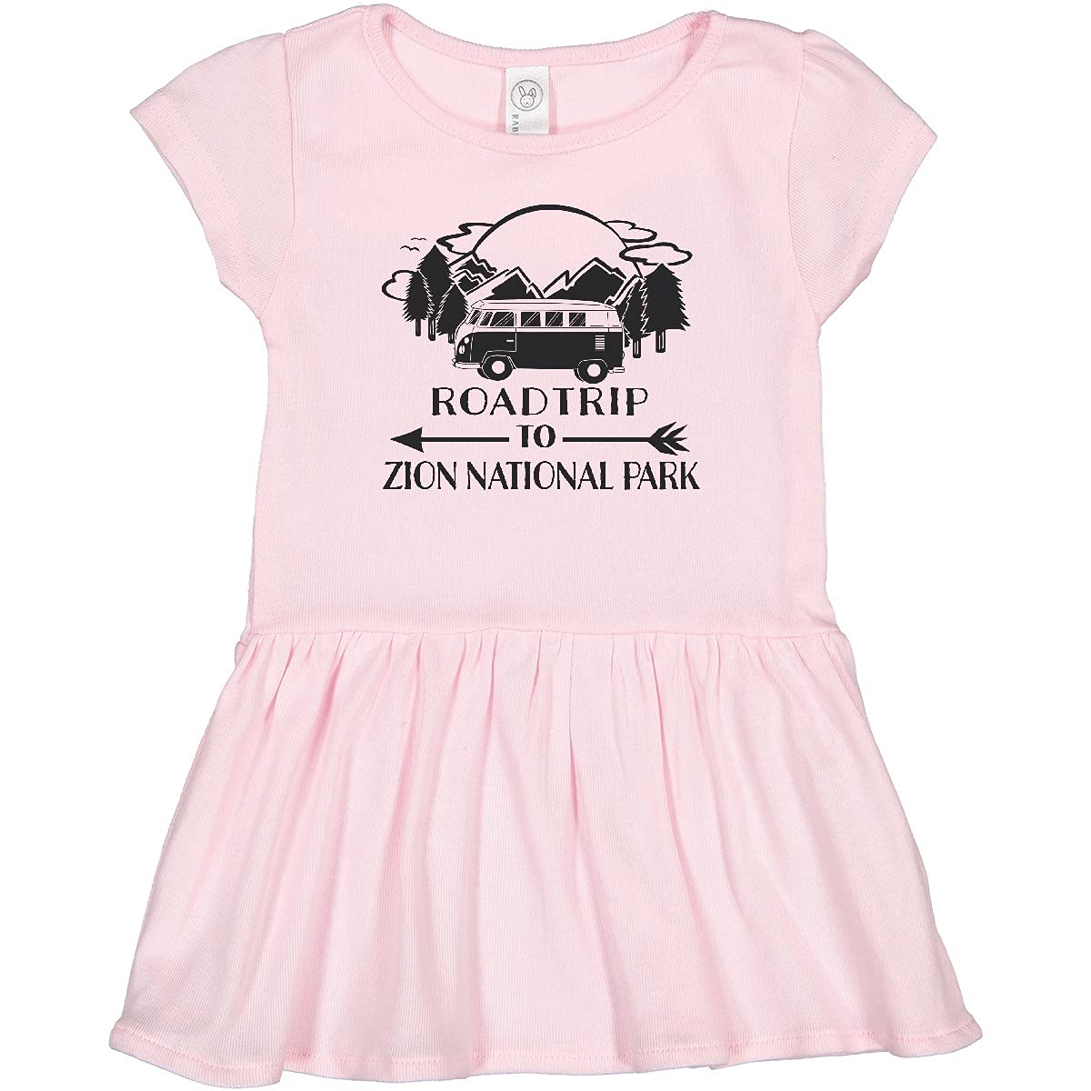 Inktastic Road Trip to Zion National Park Toddler Dress - Cute & Comfortable Travel Outfit for Girls, Perfect for Vacations, Hiking & Outdoor Adventures