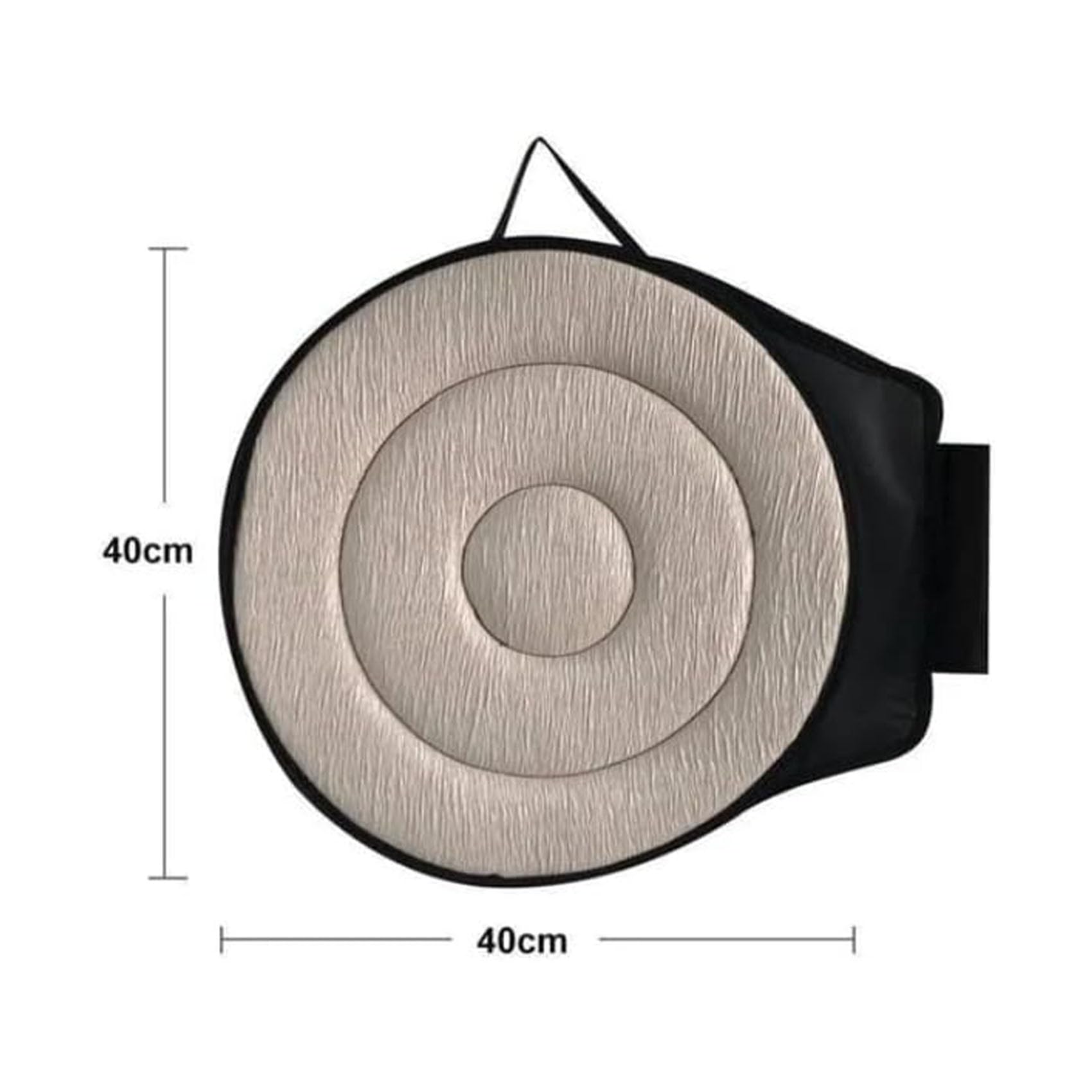360° Rotating Car Seat Cushion for Elderly & Adults - Swivel Cushion with Non-Slip Base for Cars, Office Chairs & Home Use - Comfort Support for Driving, Working & Relaxing (Black) ASJD32