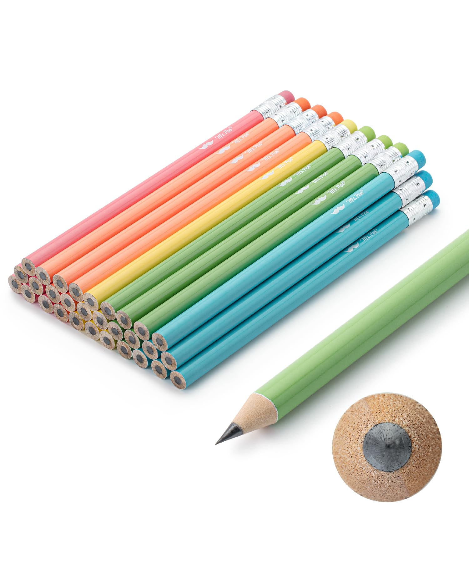 Mr. Pen Jumbo Pencils - 30 Pack Extra Thick Preschool & Kindergarten Pencils for Kids Ages 2-8 | Perfect for Early Writing Practice, Classroom Supplies & Homeschooling Activities