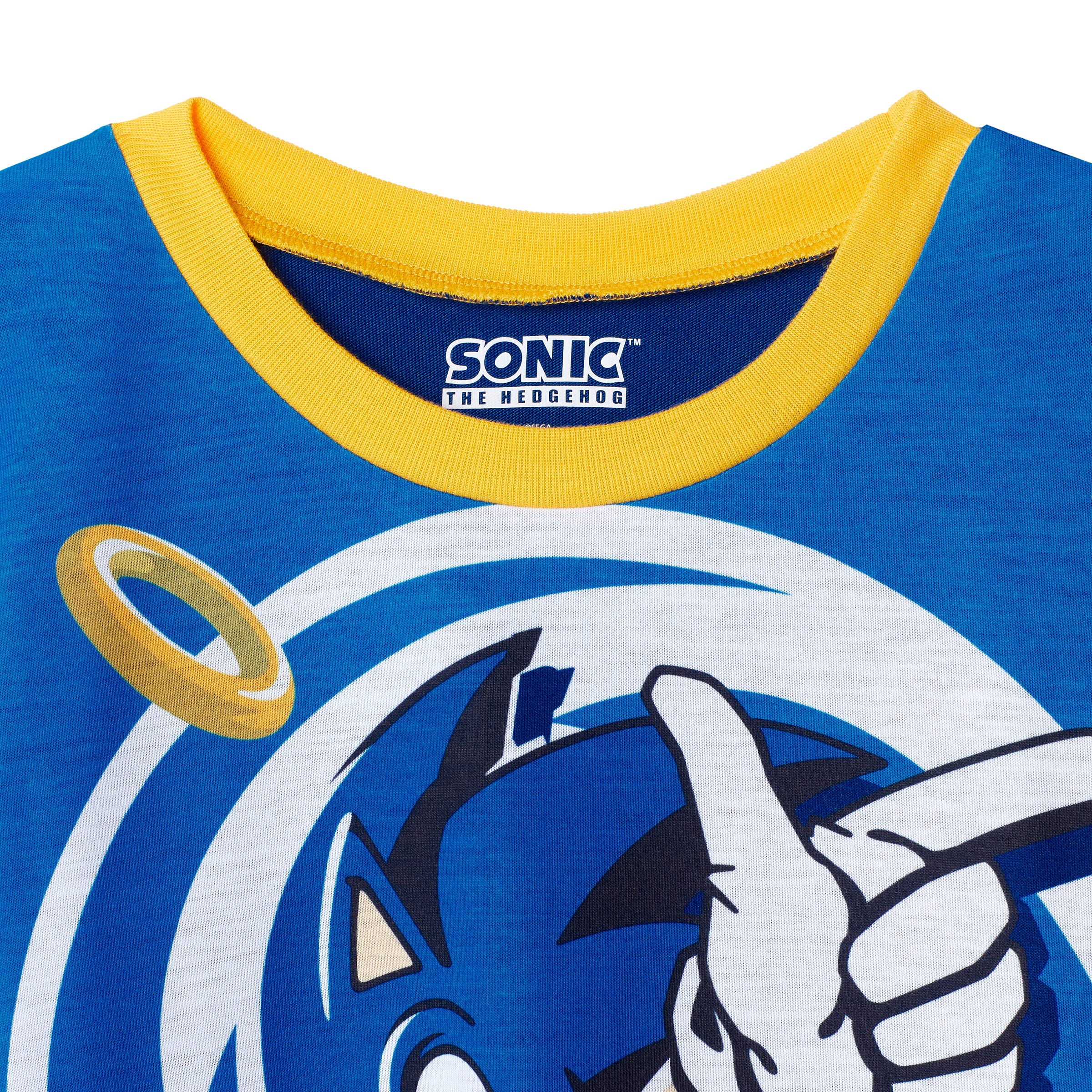 Sonic The Hedgehog 4-Piece Boys Pajama Set - Soft Sleepwear with Pajama Pants & Shirt - Cute Kids' Sleepwear for Bedtime, Movie Nights & Playdates