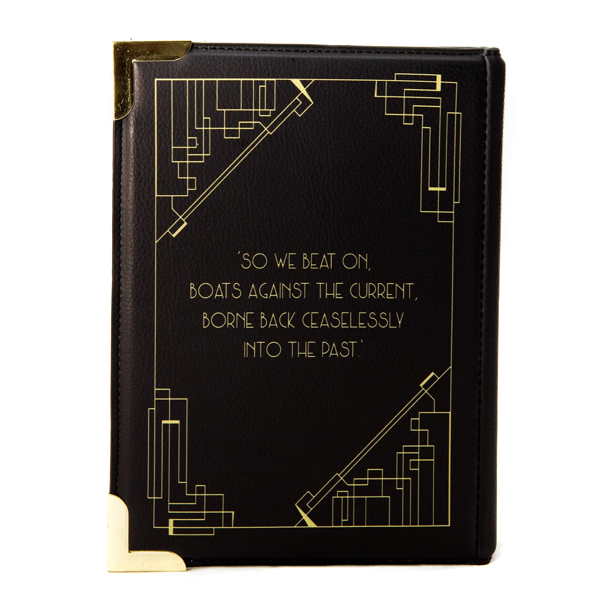 The Great Gatsby Vegan Leather Crossbody Purse for Women - Large Book Lover Handbag for Reading, Travel & Everyday Use