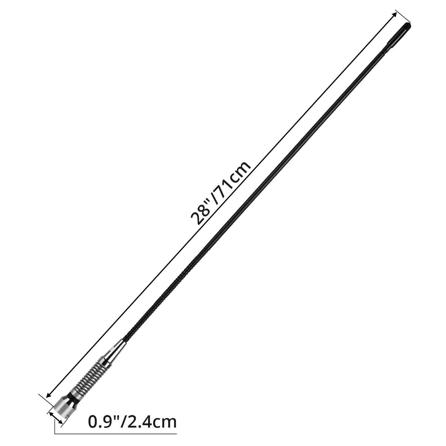 Radioddity CB Radio Antenna with PL259 Connector - 27MHz 11 Meter Mobile Radio Antenna for Trucks, Jeeps & Off-Road Vehicles | Long Range Communication for Road Trips & Emergency Situations