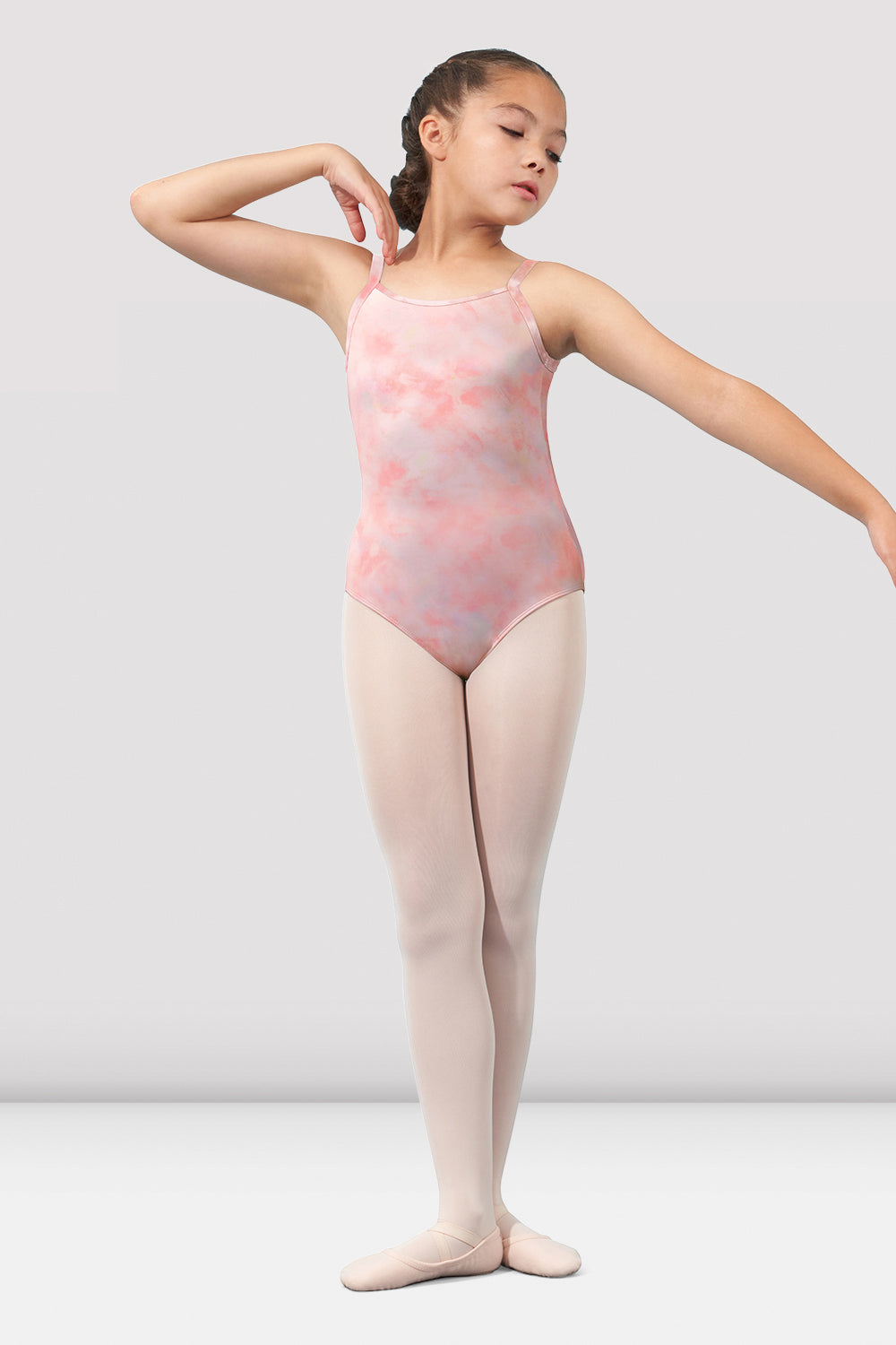 Girls Mirella Watercolor Scoop Neck Leotard - Ballet Dance Leotard for Kids, Toddler & Youth - Perfect for Ballet Class, Recital & Performance