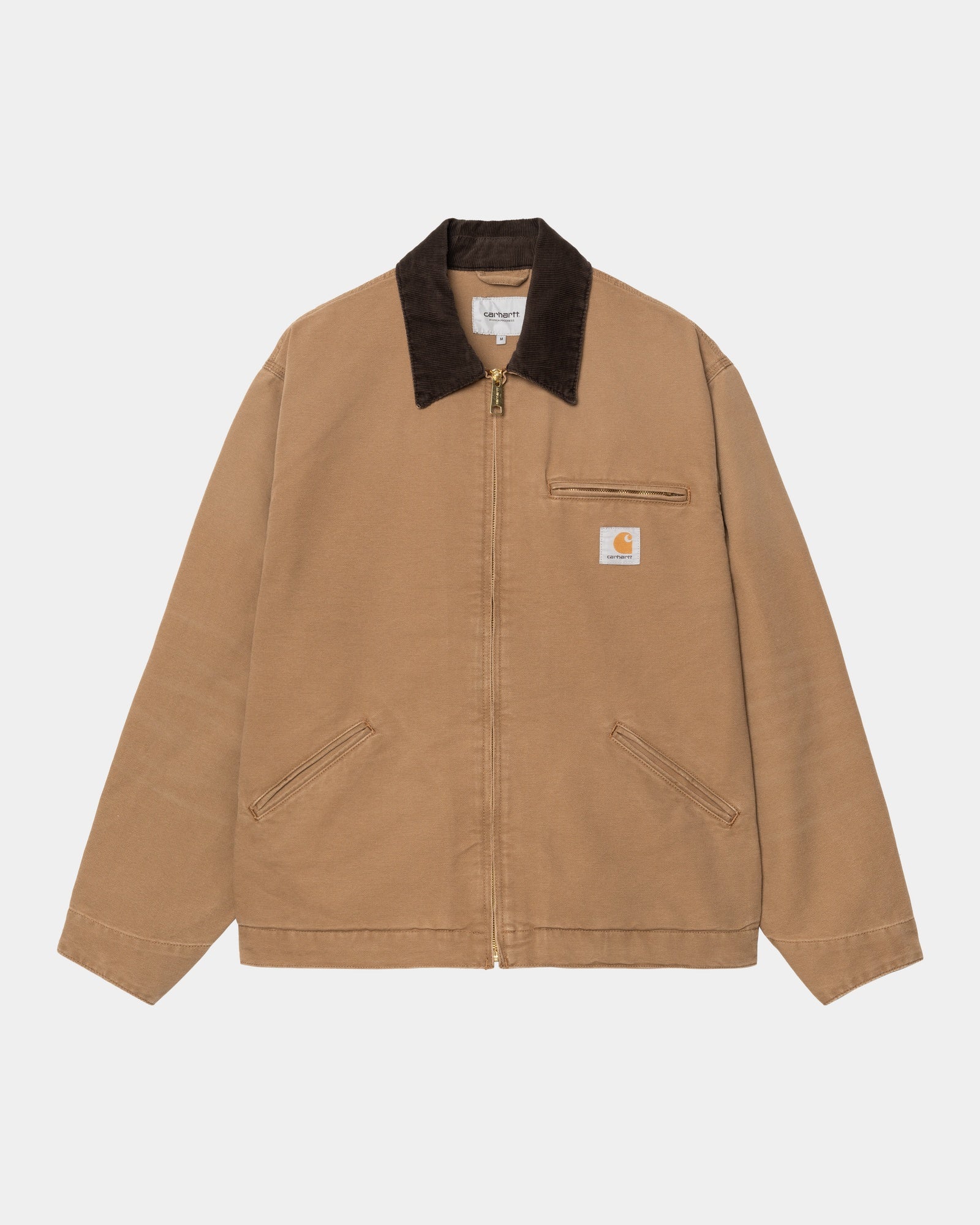 OG Detroit Jacket Spring Edition - Vintage Hamilton Brown Tobacco Aged Canvas Workwear | Perfect for Outdoor Adventures & Urban Street Style