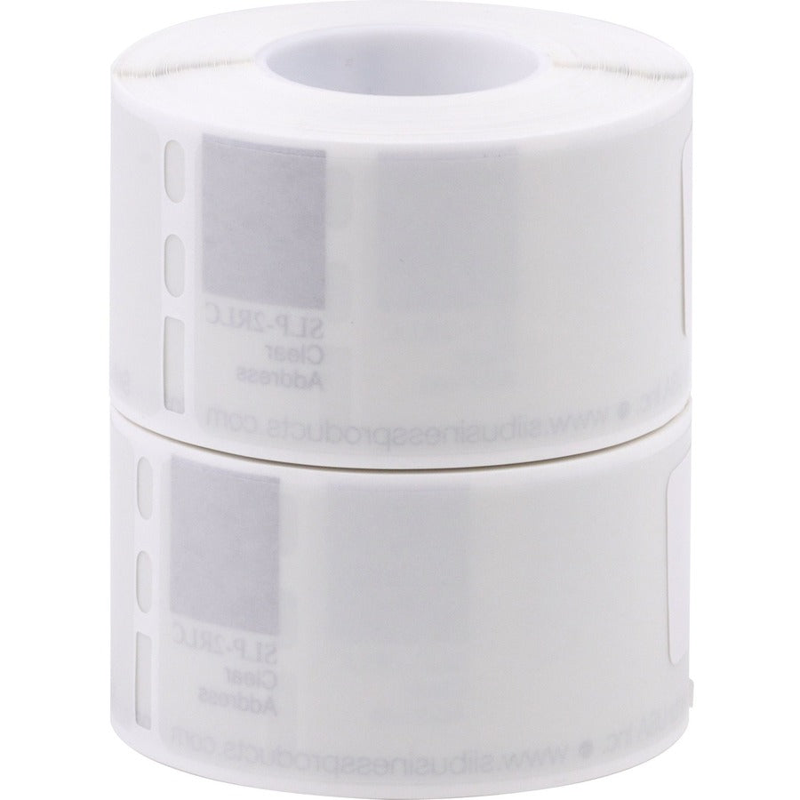 2-Pack True Clear Mailing Labels 1-1/8