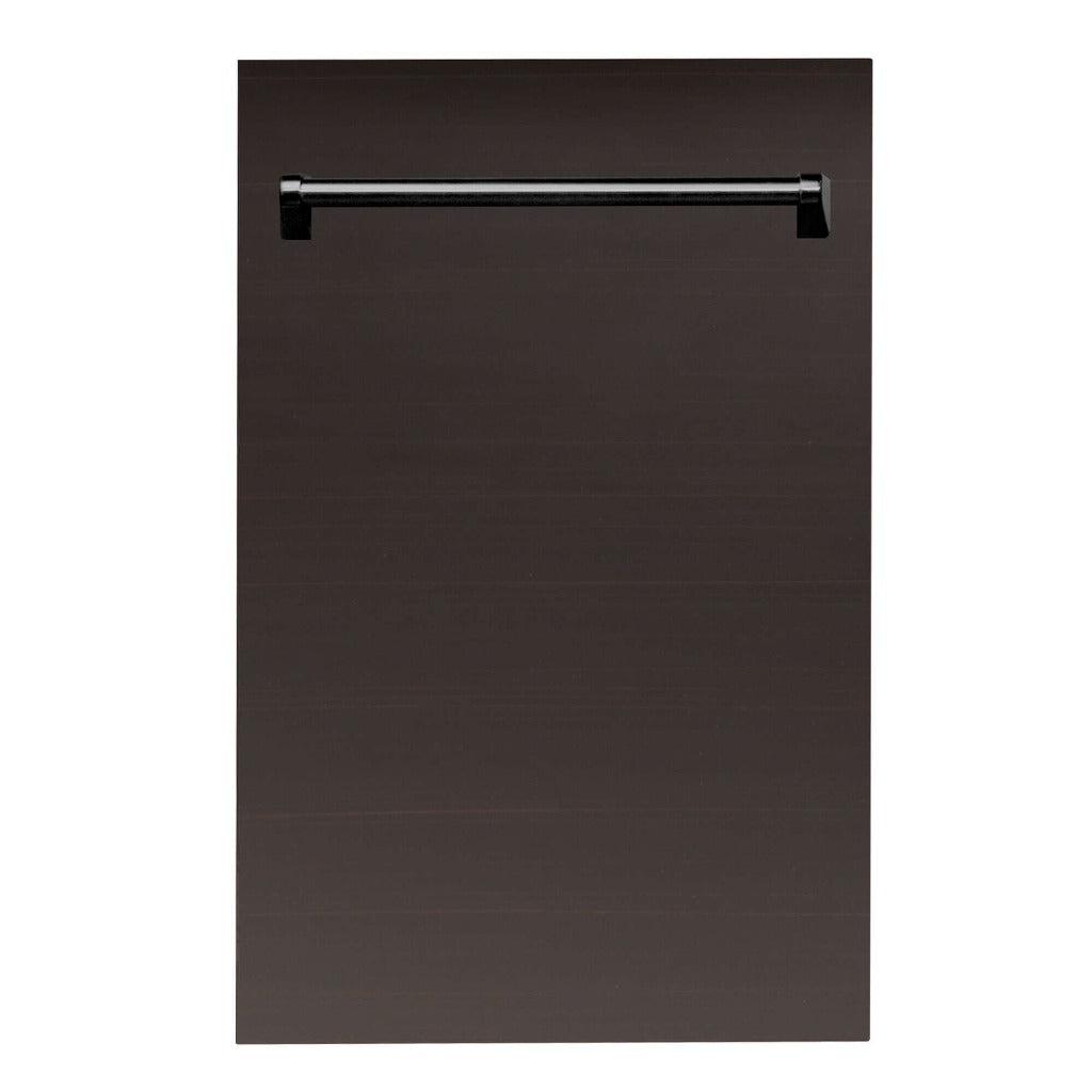 ZLINE 18 Inch Stainless Steel Dishwasher Panel with Traditional Handle - DP 18 - Perfect for Kitchen Remodeling & Built-in Appliance Integration
