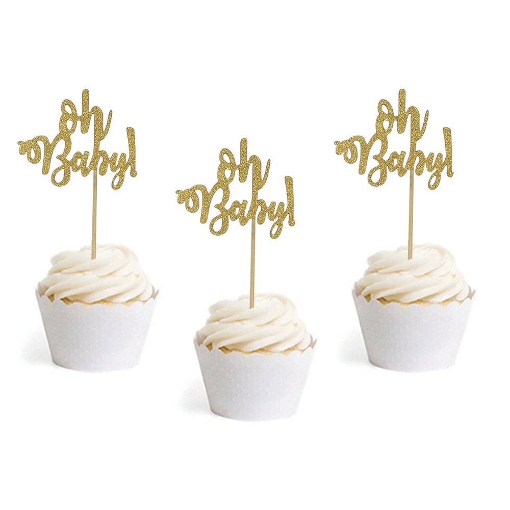 24-Pack Gold Glitter 