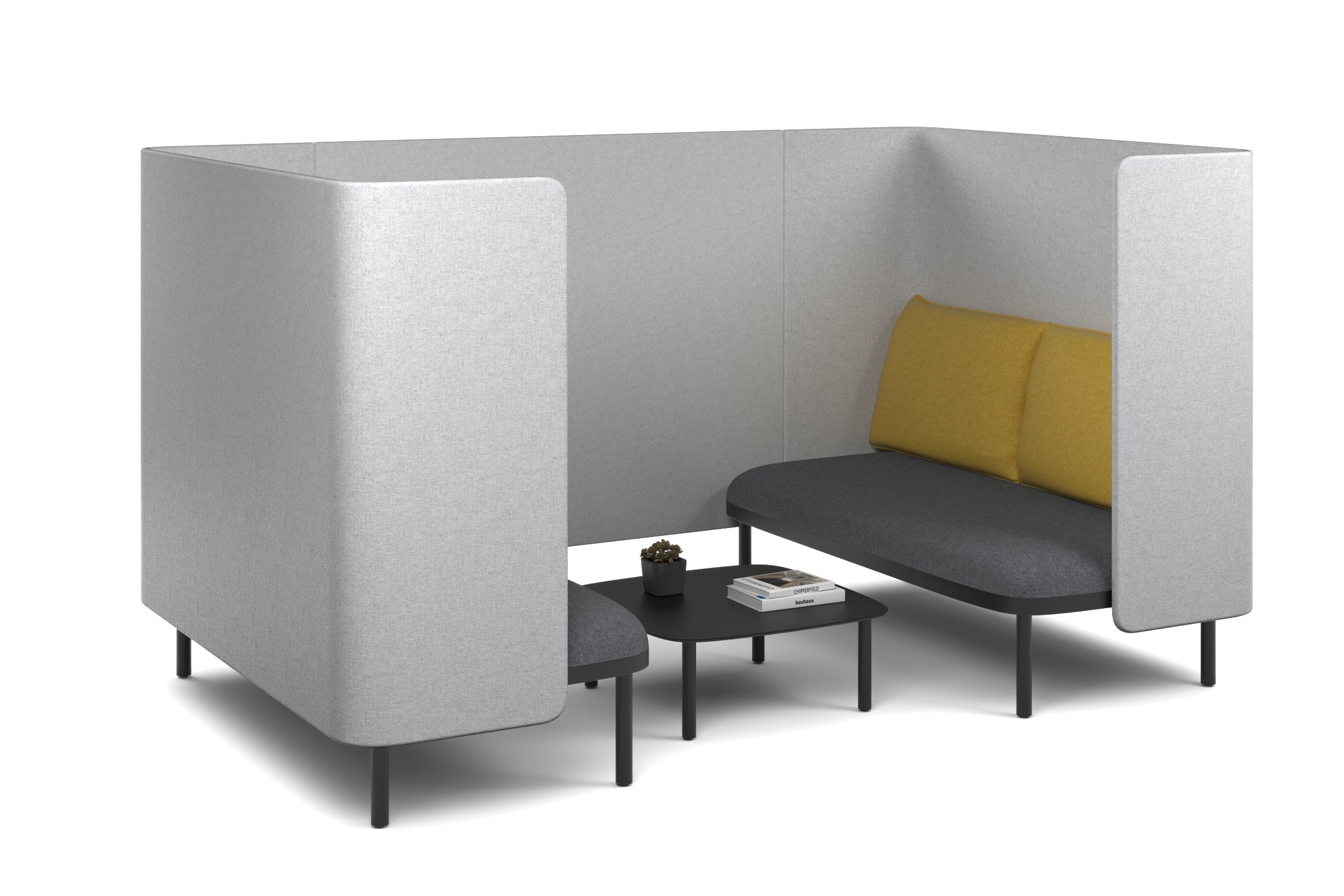 Comfortable Two-Person Privacy Pod Booth for Office, Home & Libraries - Soundproof & Cozy Seating Solution