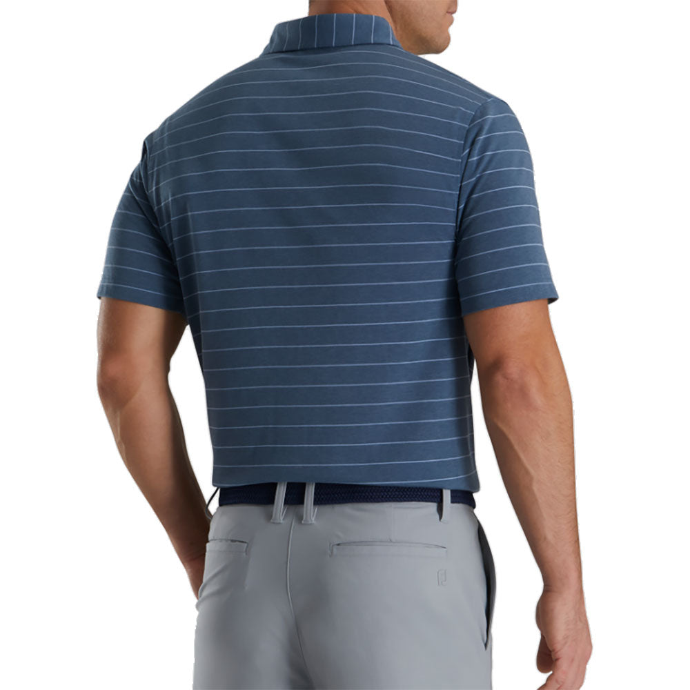 FootJoy AF Open Stripe Men's Golf Polo Shirt - Moisture Wicking Performance Top for Golfers | Perfect for Golf Tournaments & Casual Wear