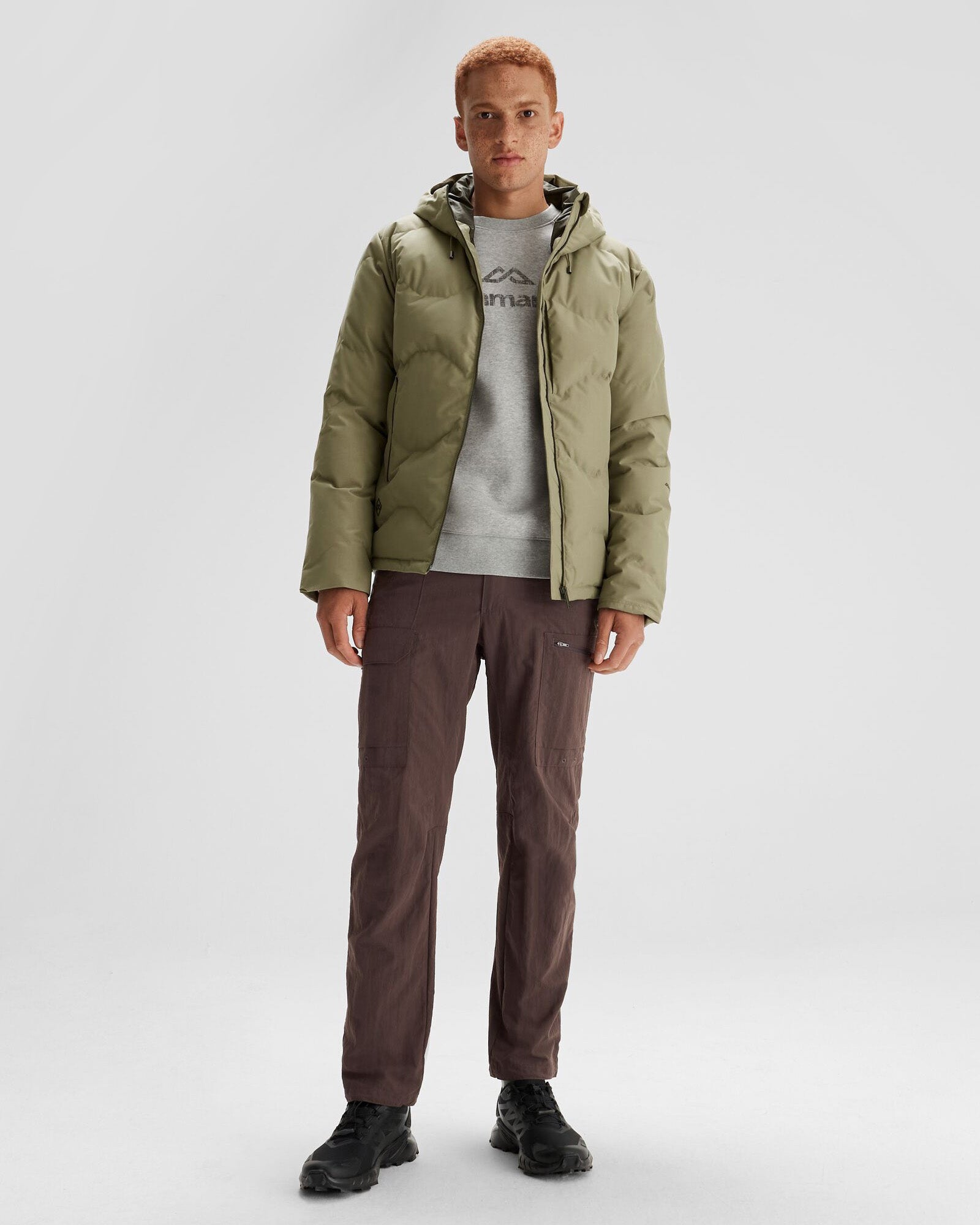Men's Frisco X Hooded Down Jacket - Lightweight Warm Winter Coat for Outdoor Activities - Beech Color | Perfect for Hiking, Camping & Cold Weather Adventures