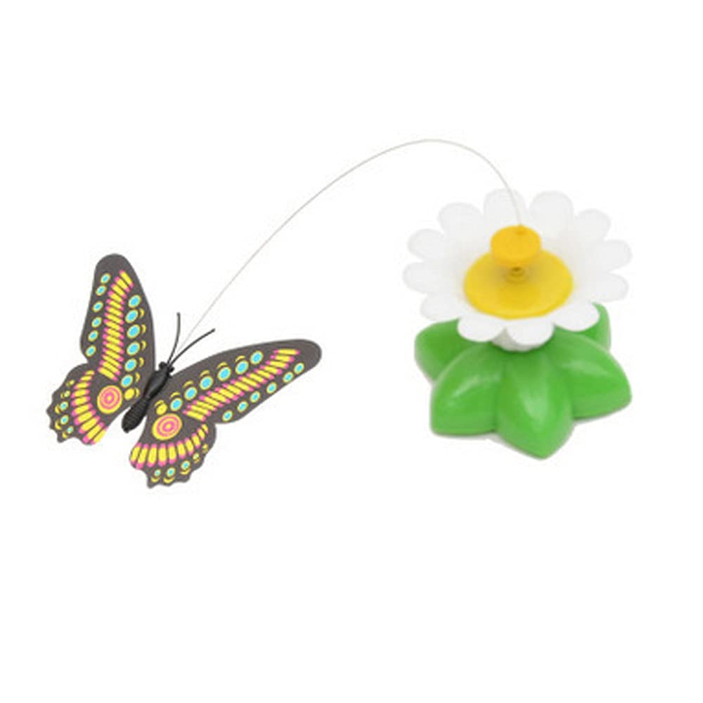 ELKeyko Rotating Butterfly Cat Toy - Fun Electric Pet Toy for Cats & Kittens - Playtime & Exercise