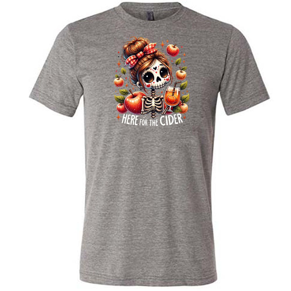 Here For The Cider Unisex T-Shirt - Comfortable Cotton Tee for Casual Wear, Parties, and Outdoor Activities