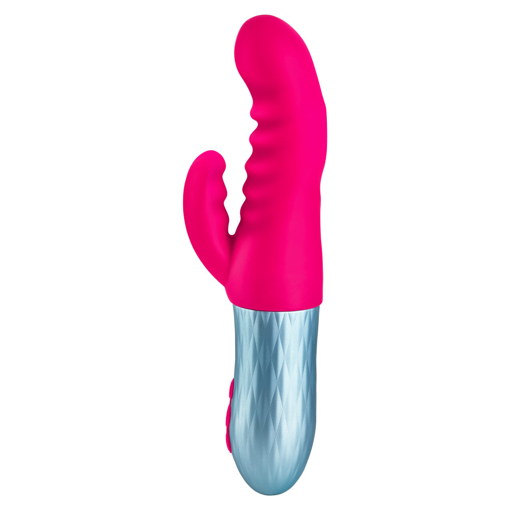 FemmeFunn Essenza Thrusting Rabbit Vibrator - Powerful Dual Stimulation for Women, G-Spot & Clitoral Pleasure - Perfect for Solo Play & Couples Intimacy