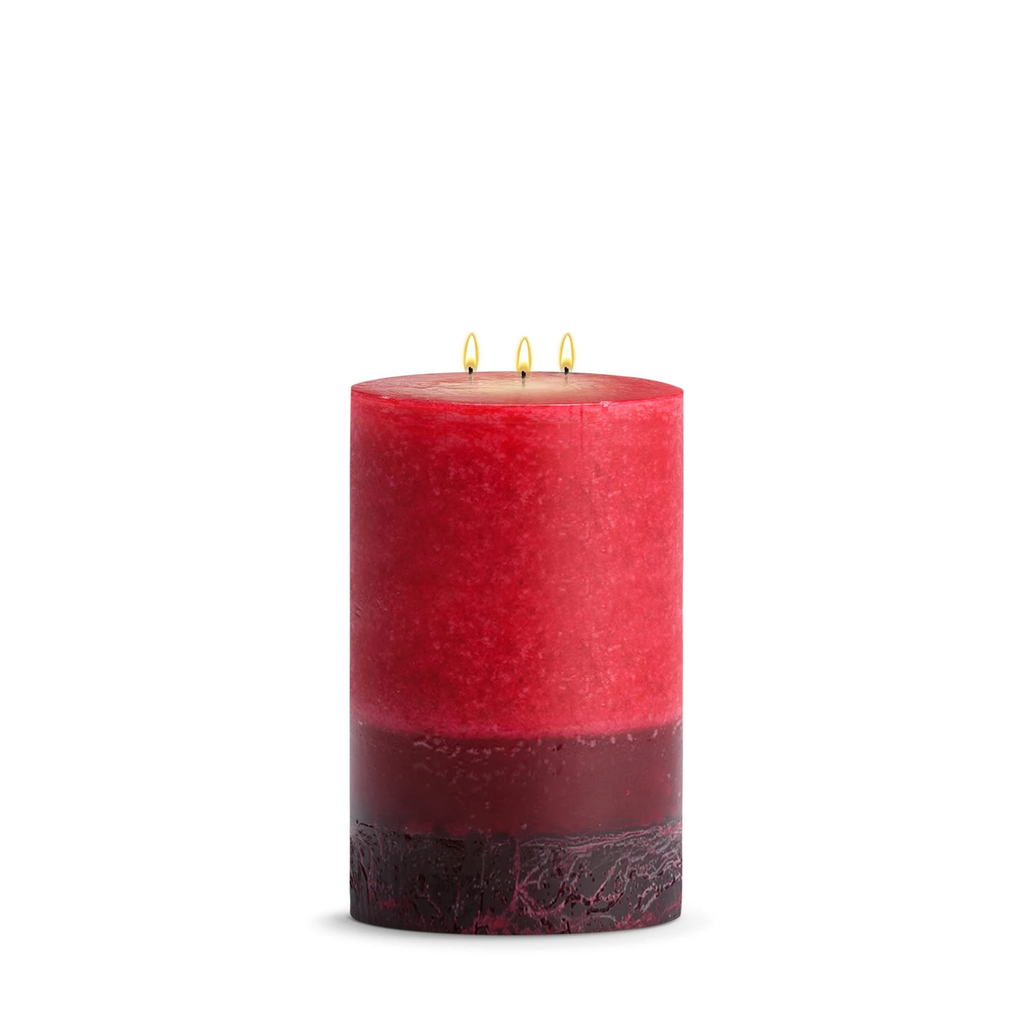 Premium Pomegranate Scented Pillar Candles 6x12 Inches - Long-Lasting Aroma for Home Decor, Weddings & Relaxation