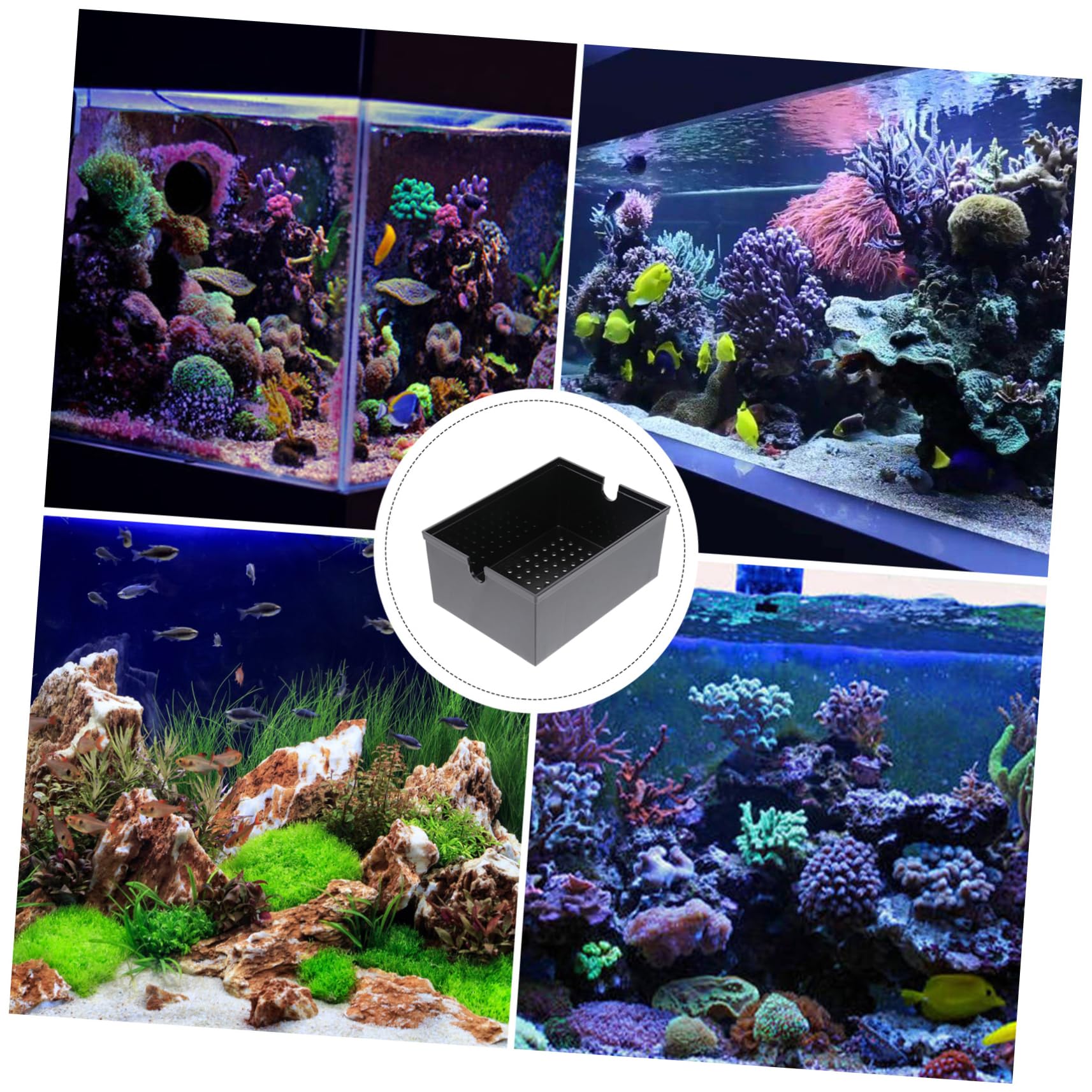 2PCS Aquarium Filter Strainers for Fish Tank - External Acrylic Enclosure Case