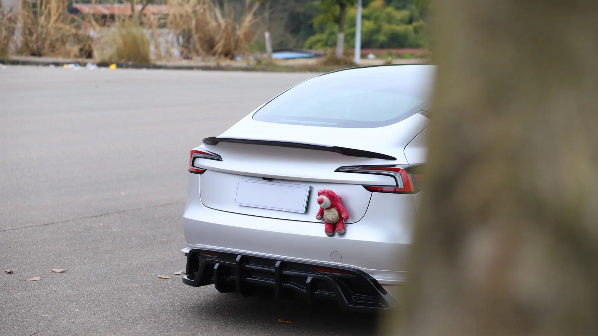 RZ Style Trunk Lip Spoiler for Tesla Model 3 Highland 2024+ - Carbon Fiber Rear Spoiler - Enhances Aerodynamics & Sporty Look - Perfect for Street Racing & Car Shows