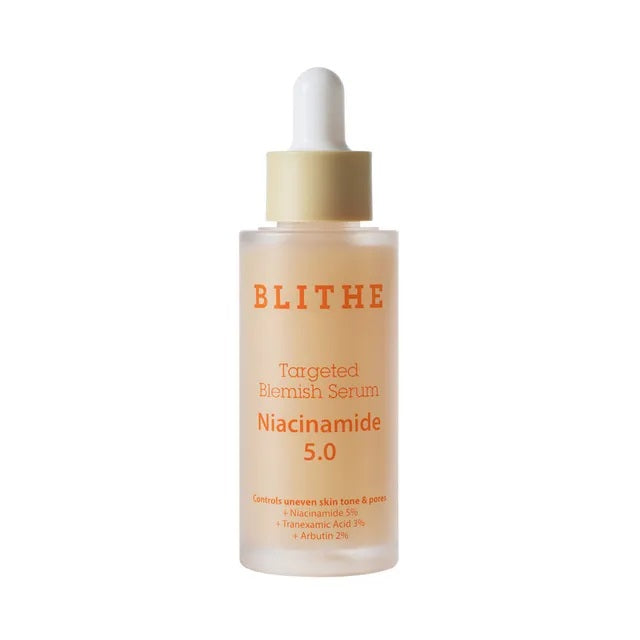 BLITHE Targeted Blemish Serum with 5% Niacinamide 30ml - Acne Treatment for Clear Skin | Perfect for Daily Skincare Routine & Blemish-Prone Skin