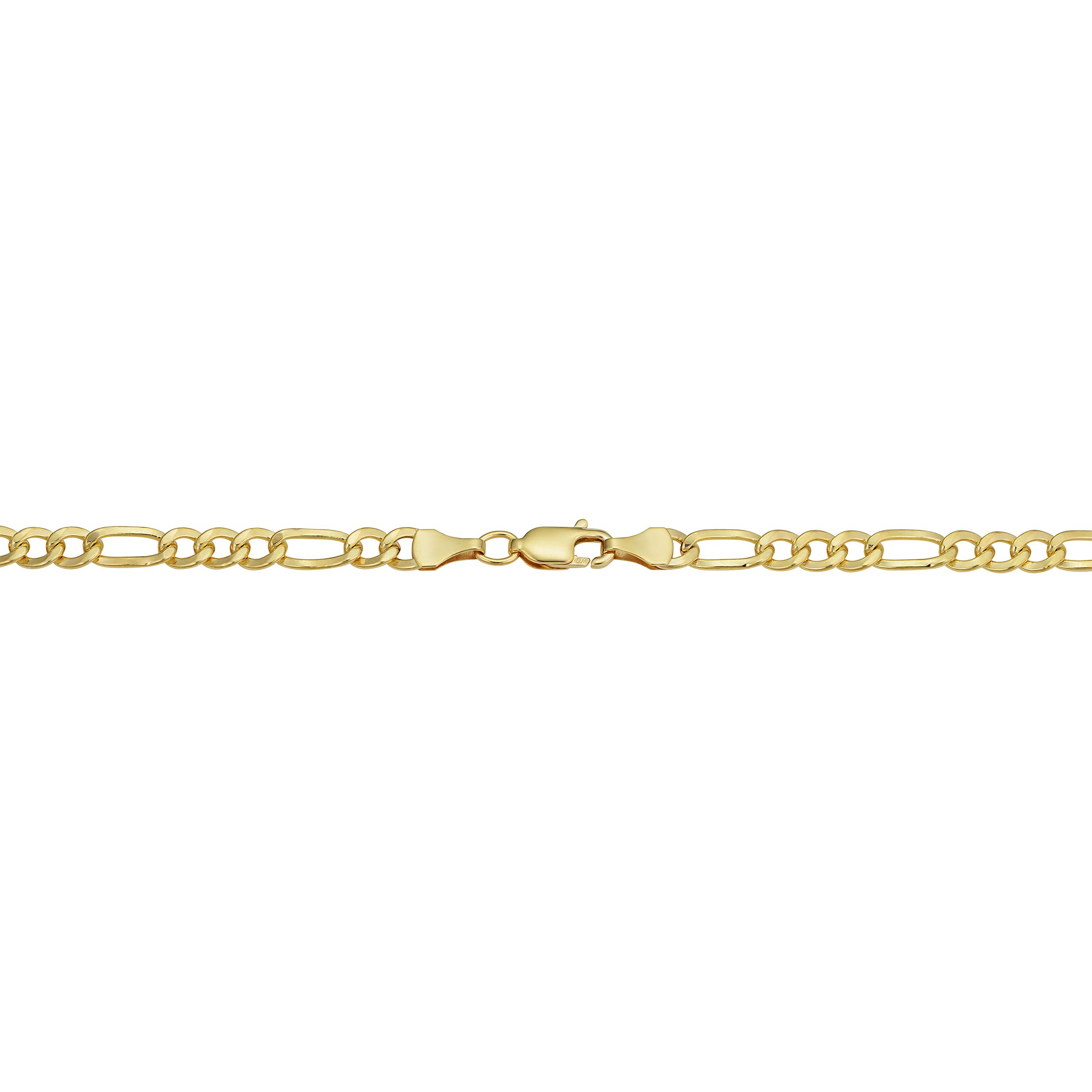 14K Yellow Gold Filled Figaro Chain Necklace for Men & Women - 3.3mm to 8.6mm Solid Link Jewelry | Perfect for Layering, Gift Giving & Everyday Wear