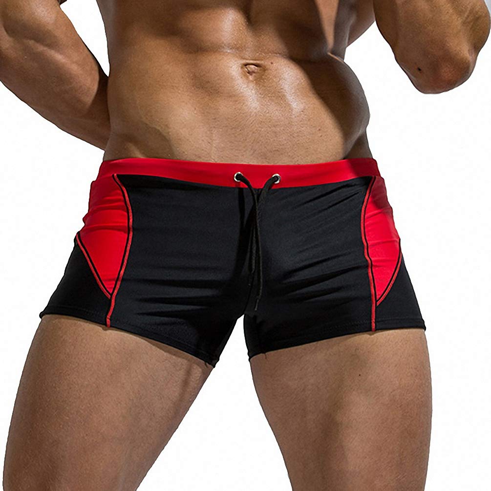 Goobester Men's Quick Dry Swim Shorts - Lightweight & Breathable Patchwork Swim Trunks for Swimming, Surfing, Snorkeling | Fast-Drying Beach Shorts for Pool, Water Sports & Summer Travel | Perfect for Casual Wear, Resort Stays & Beach Lounging