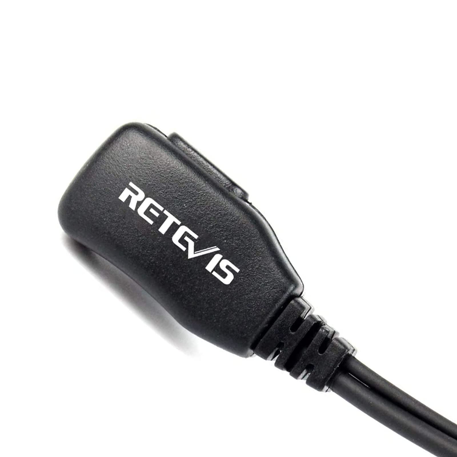 Retevis 2-Way Radio Earpiece with Microphone - 2 Pin Acoustic Tube Headset for Motorola CP200 CLS1110 RMU2040 GP2000 HYT TC-600 Walkie Talkies (1 Pack) - Ideal for Security, Construction & Event Communication