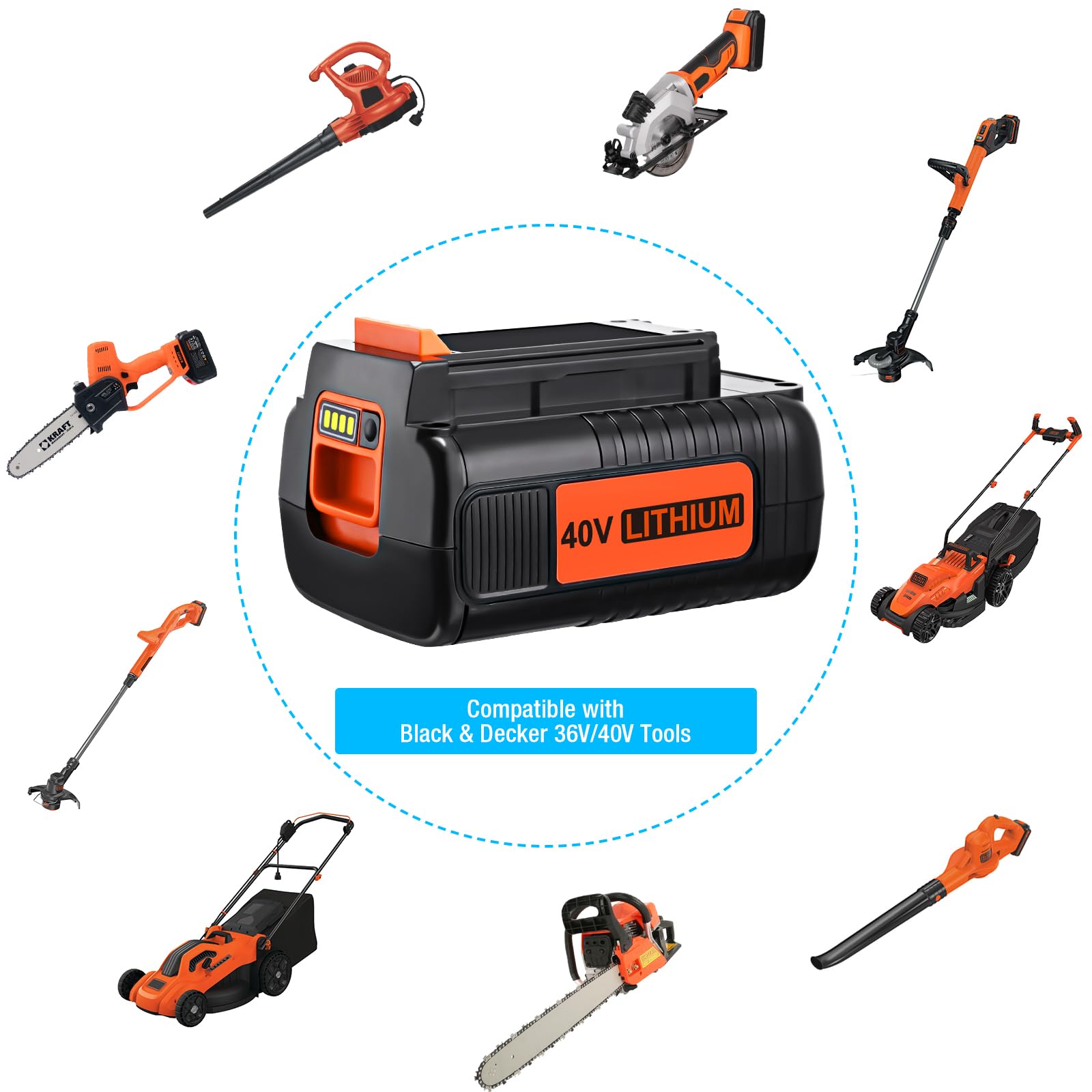 Original Black & Decker LBXR36 LBXR2036 LBX2040 Replacement Battery - Compatible with Cordless Drills, Power Tools - Perfect for DIY Projects, Home Repairs & Professional Use
