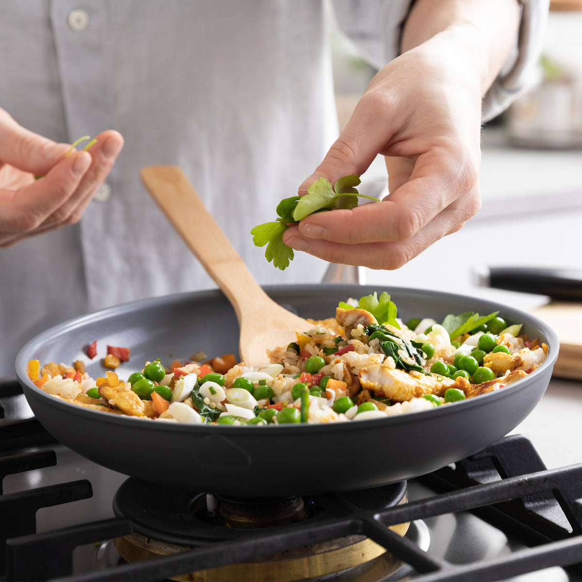 Premium Lima Ceramic Nonstick Frypan Set - 8, 10 & 12 Inch Cookware for Healthy Cooking | Perfect for Frying, Sautéing & Stir-Frying in Modern Kitchens