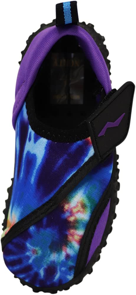 NORTY Wave Aqua Sock Water Shoes for Kids - Swim Beach Shoes for Boys & Girls - Quick-Dry Barefoot Water Socks - Non-Slip Aqua Shoes for Swimming, Surfing & Pool Play