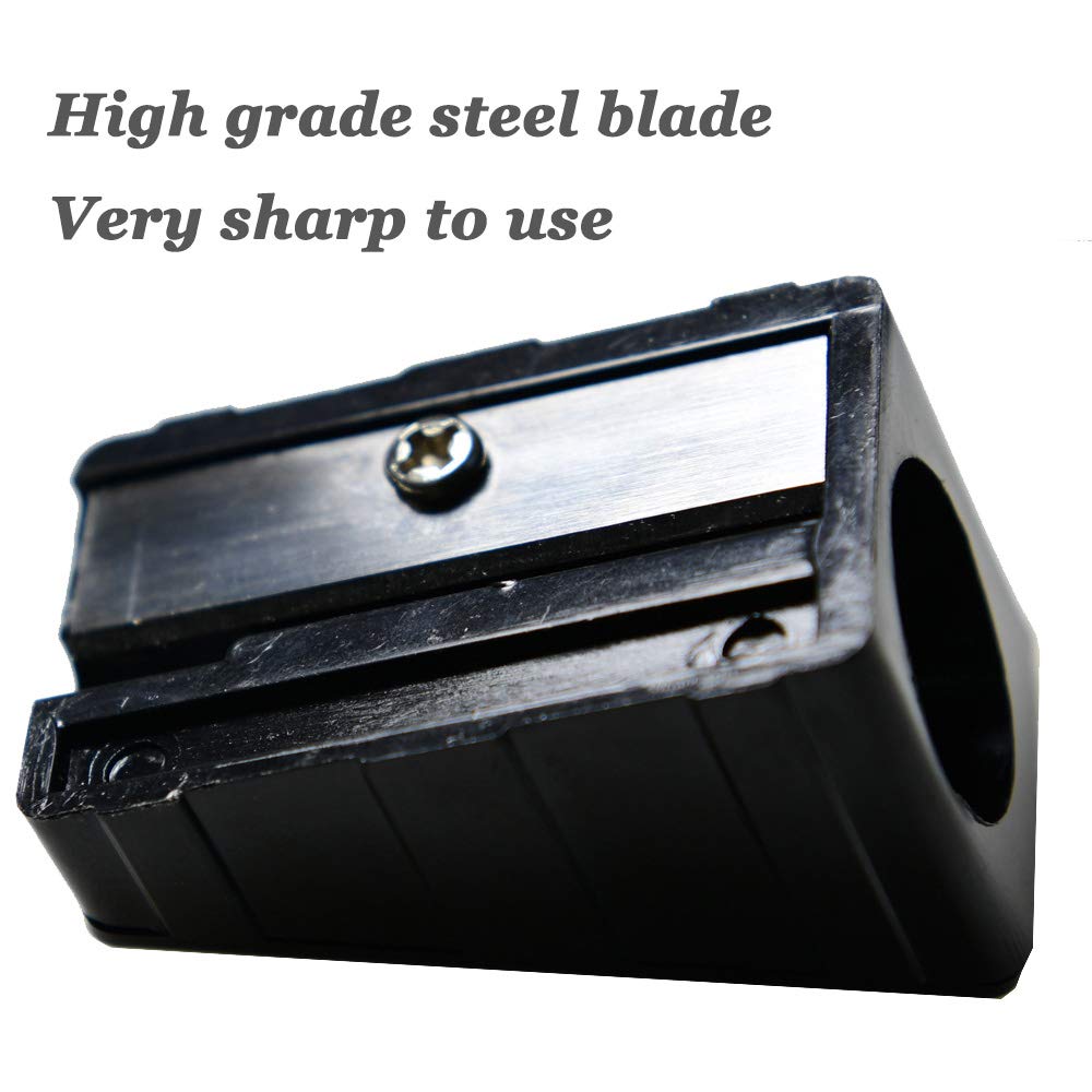 Premium Metal Blade Pencil Sharpener - 4-Pack for Carpenter Pencils, Jumbo Crayons & Golf Pencils | Handheld Woodworking & Office Tool for Artists, Students & Professionals