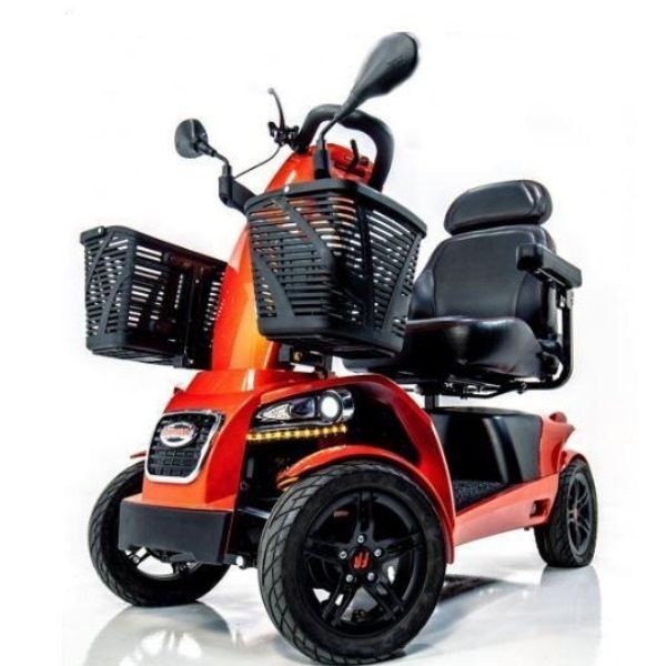 FreeRider USA FR1 4 Wheel Heavy Duty Mobility Scooter for Adults - 500 lbs Weight Capacity - Electric Powered Wheelchair for Indoor & Outdoor Use - Ideal for Shopping, Travel, and Daily Mobility Assistance