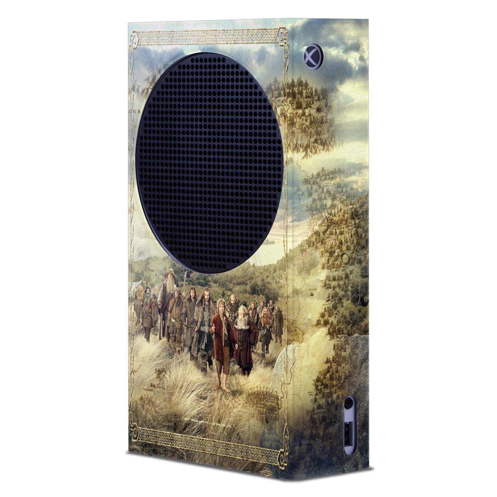 Head Case Designs Licenza Ufficiale The Hobbit An Unexpected Journey Poster Arte Chiave Console Da Gioco Wrap per Xbox Series S - Adesivo Decorativo per Gamers e Appassionati del Film