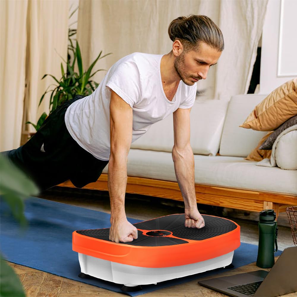 Best Vibration Plate Exercise Machine for Full Body Workout - Max 330lbs Capacity | Home Fitness Equipment for Weight Loss, Toning & Massage | Ideal for Home Gym, Physical Therapy & Recovery