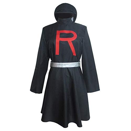 Team Rocket Jessie Black Dress Cosplay Costume - Custom Made for Anime Conventions & Halloween Parties