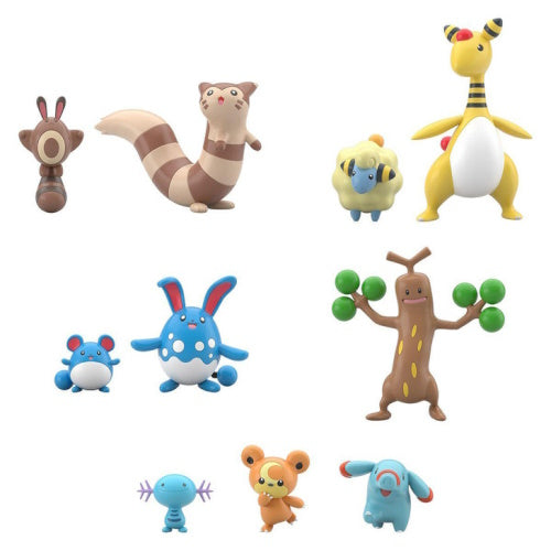 Pokemon Scale World Johto Region Vol. 02 - Bandai 1/20 Scale Mini Figure Collection - Perfect for Display, Gaming & Anime Fans
