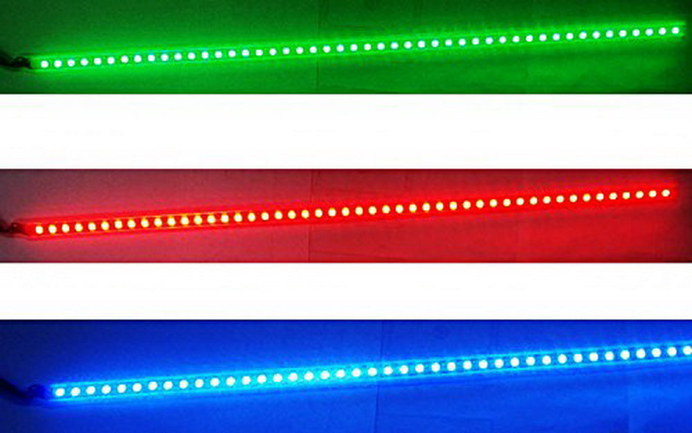 24/7 Color LED Knight Rider Accent Lighting Strip Kit with Remote Control - Customizable Car Interior Lighting for Cars, Trucks, and Motorcycles