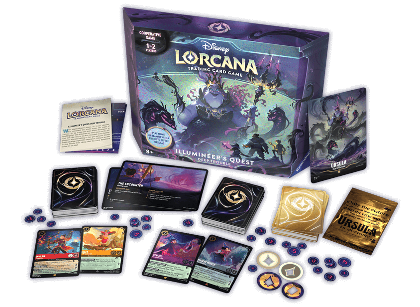 Disney Lorcana TCG Ursula's Return Gift Set - Deep Trouble | Collectible Trading Card Game for Adults & Kids | Perfect for Game Nights & Disney Fans