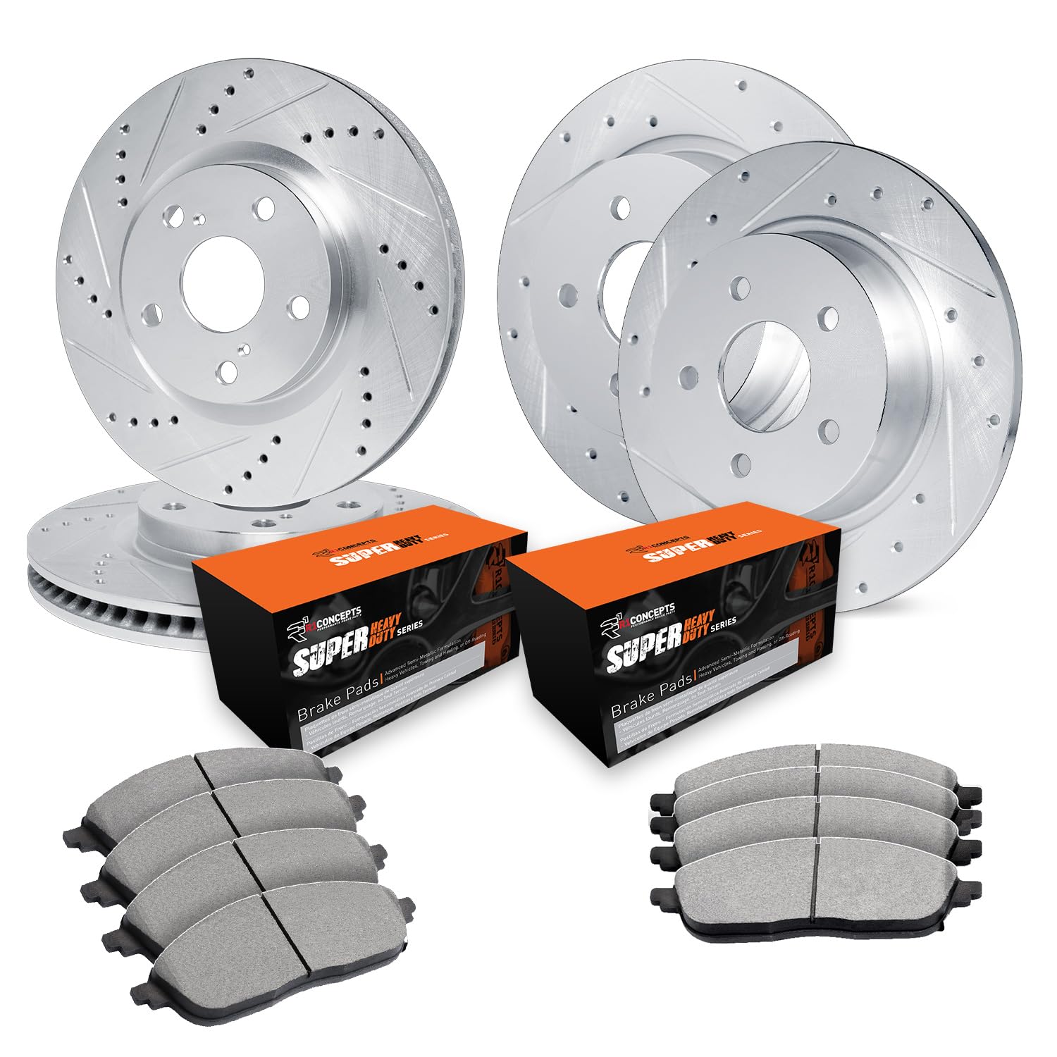 R1 Concepts Premium Front & Rear Brake Kit with OE Performance Pads & Rotors - Compatible with 2001-2002 Ford Explorer Sport | Perfect for Daily Driving, Towing & Off-Road Adventures