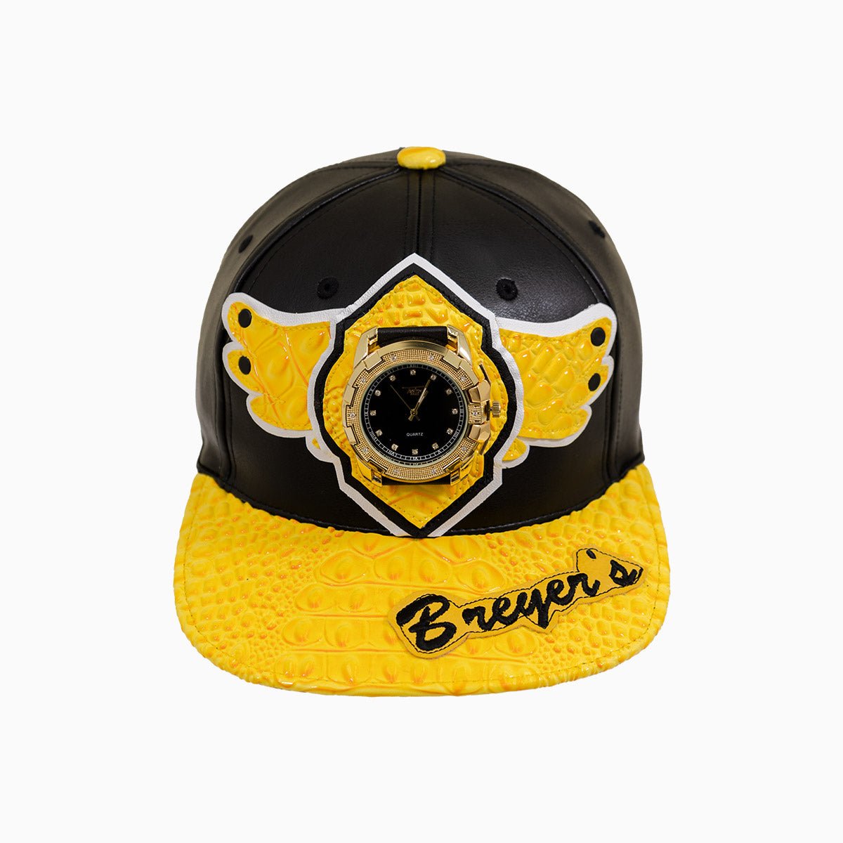 Breyer's Buck 50 Genuine Leather Watch Hat with Logo - Stylish Outdoor Accessory for Hiking, Camping & Winter Adventures