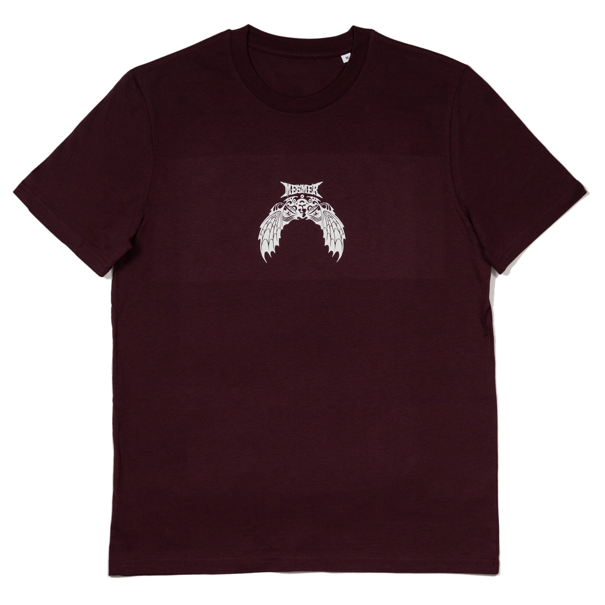 Mesmer Wings Graphic Tee - Red Brown Cotton T-Shirt for Men & Women | Casual Streetwear, Music Festivals & Everyday Wear