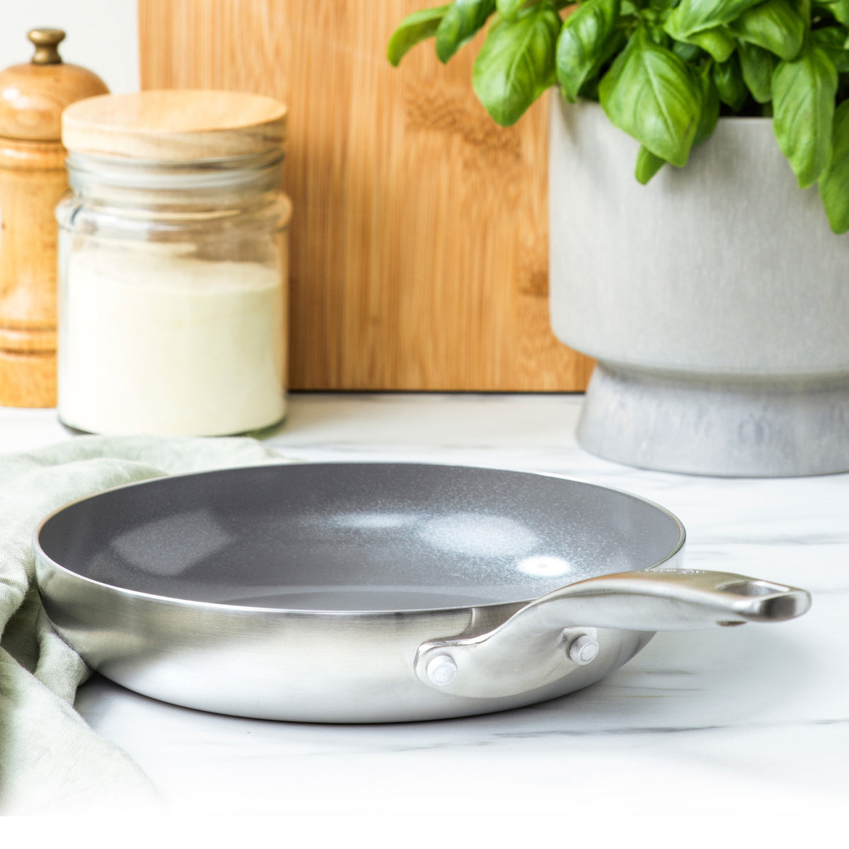 Premium Chatham Stainless Steel 8-Inch Fry Pan - Professional Non-Stick Skillet for Perfect Eggs, Pancakes & Stir-Fry | Ideal for Home Cooking, Camping & RV Kitchens