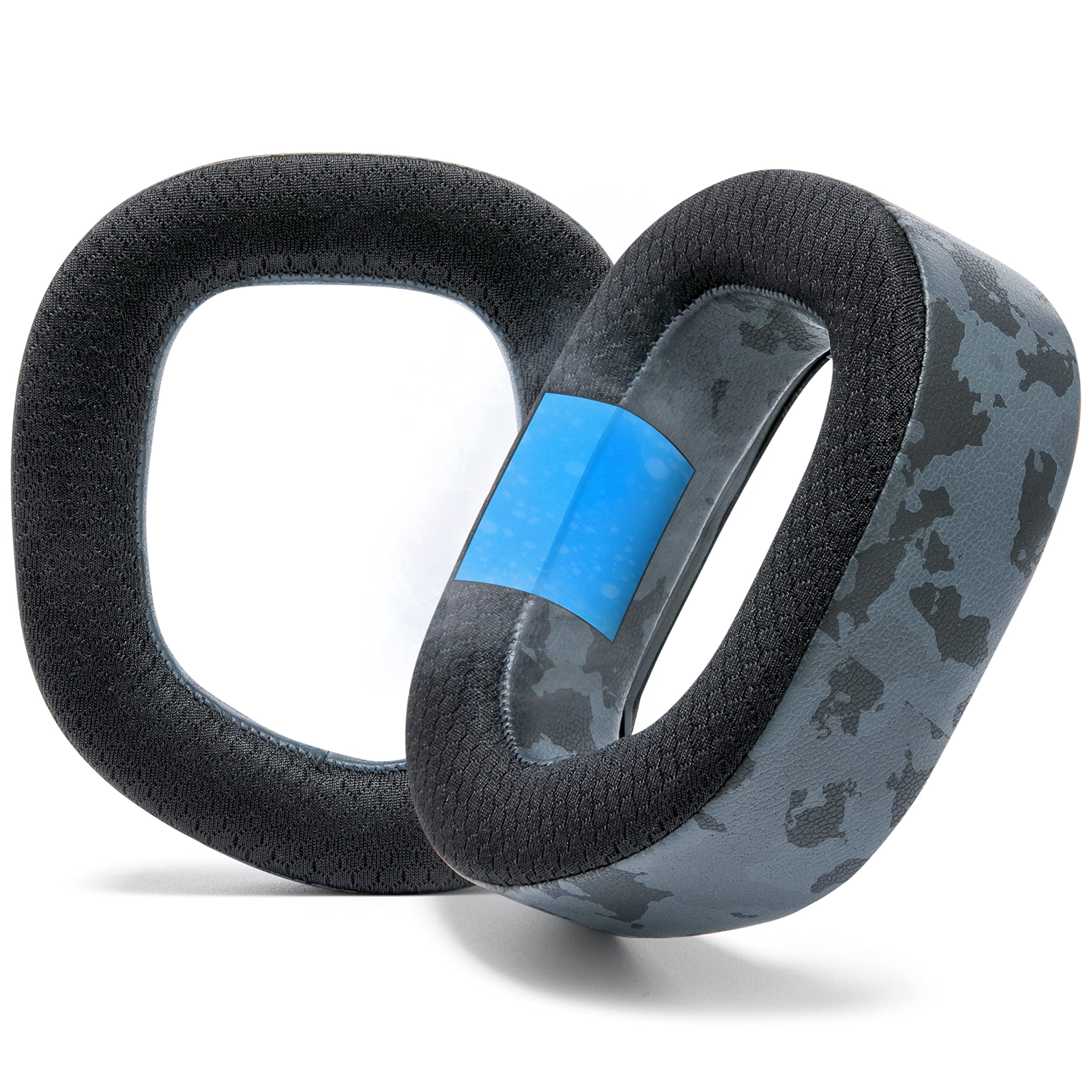 WC FreeZe HS80 - Cooling Gel Replacement Earpads for Corsair HS80 RGB Wireless & Wired Gaming Headset by Wicked Cushions - Enhanced Comfort, Durability, Noise Isolation & Breathable Design | Black Camo | Perfect for Long Gaming Sessions & Office Work