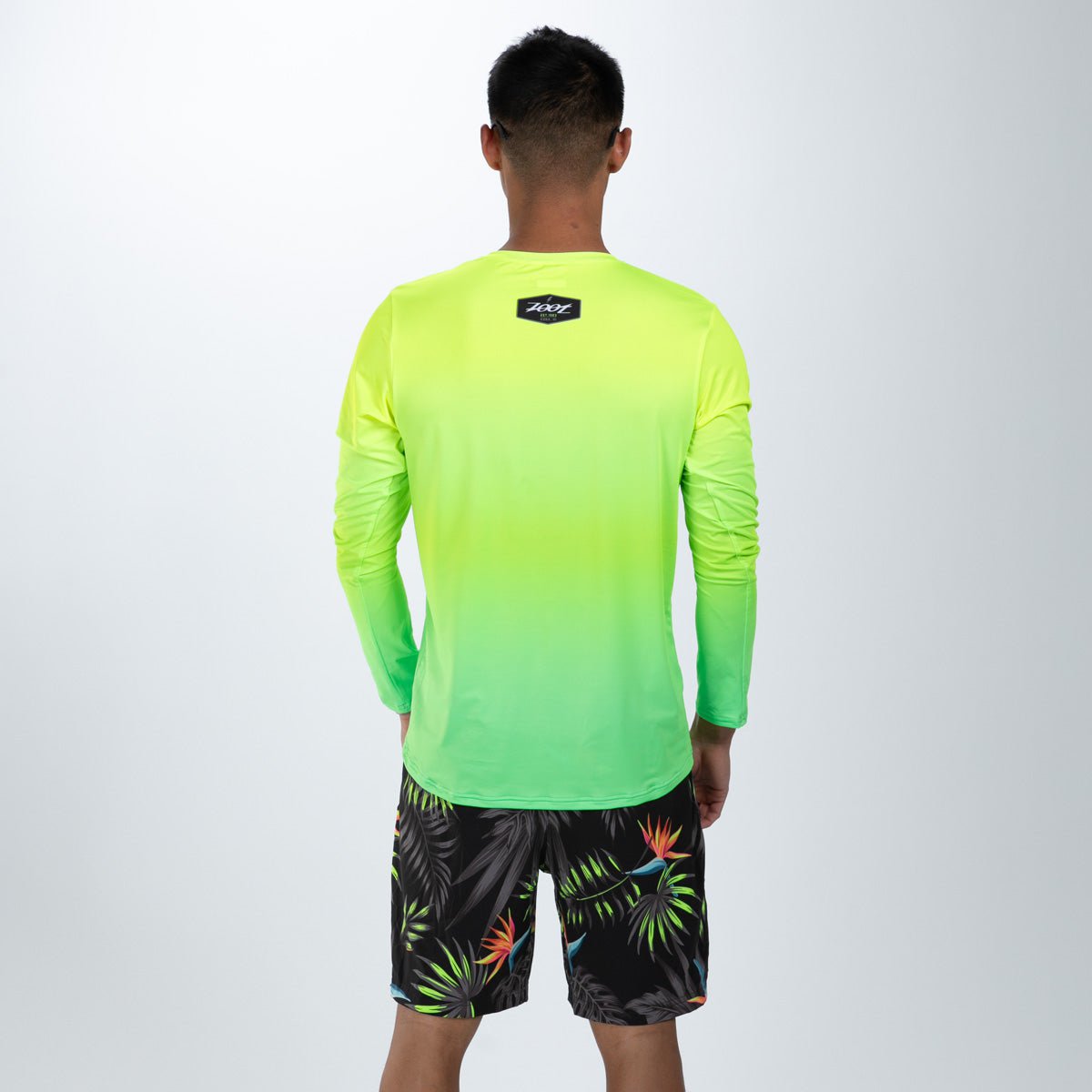 Limited Edition Men's Long Sleeve Tropical Magic Graphic Tee - Soft Cotton Casual Shirt for Streetwear & Vacation Outfits