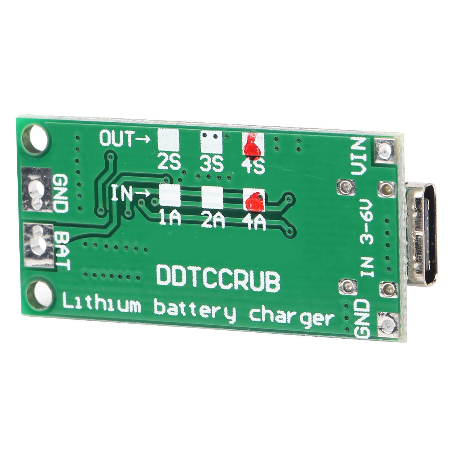 Li-ion Battery Charger Module with Overvoltage Protection - 3-6V DC 1MHz 4A Charging Board for DIY Electronics, Power Banks & Portable Devices - Perfect for Arduino, Raspberry Pi & Solar Projects